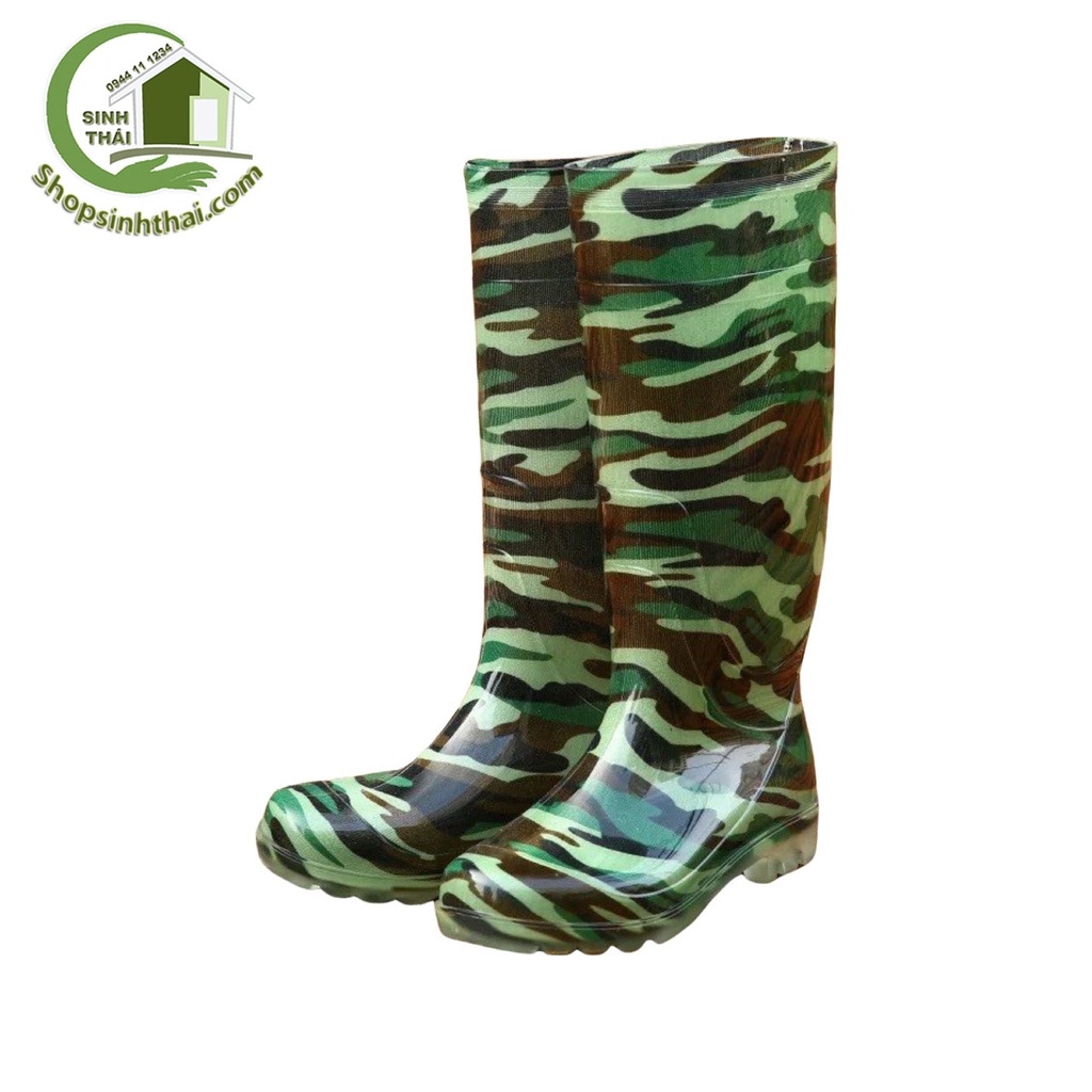 [HCM]Ủng đi mưa câu cá - lội ruộng làm vườn - ủng boot bảo hộ lao động - màu rằn ri
