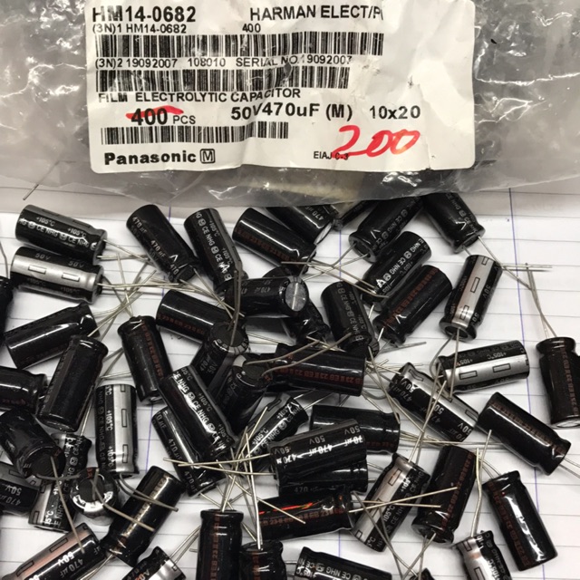 Tụ hoá 470 mf/50 v com bo 10 chiếc