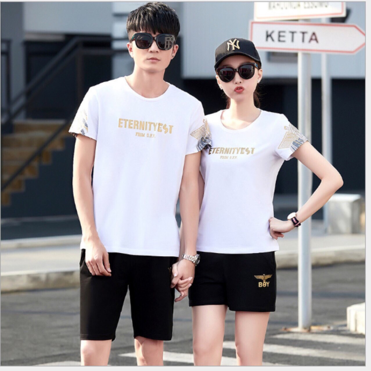 SET THUN CẶP NAM NỮ FORM ÔM BODY TÔN DÁNG SIÊU ĐẸP