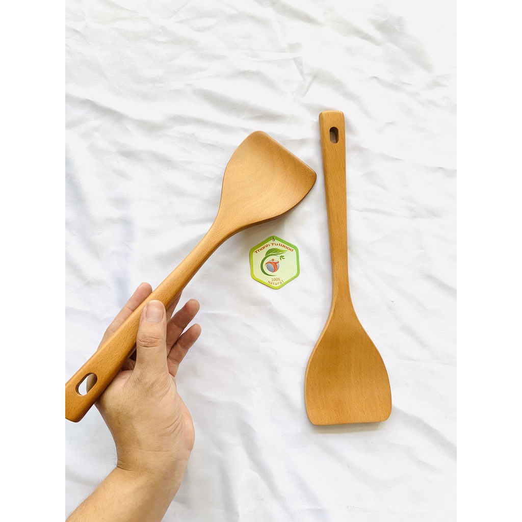 Sạn Xào Bầu Gỗ Beech Thanh Tú 33Cm