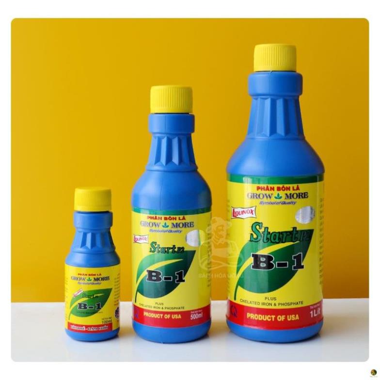 Vitamin B1 Growmore 500ml Phân bón lá Vitamin B1 giúp cây phát triển rễ, hấp thu tốt dinh dưỡng