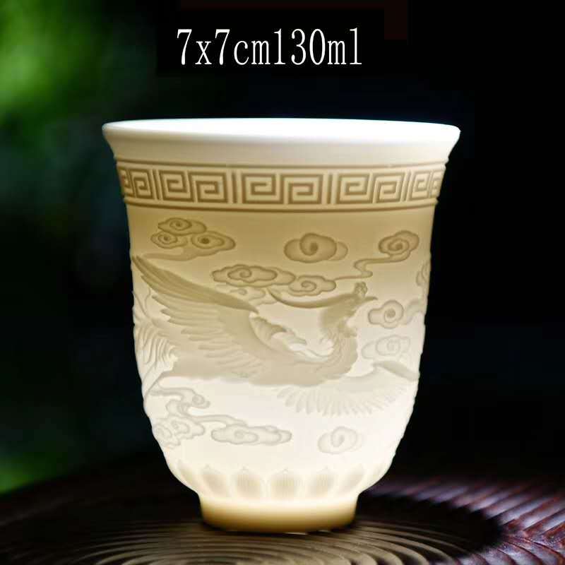 Chén Sứ Thấu Quang Dùng Thưởng Trà