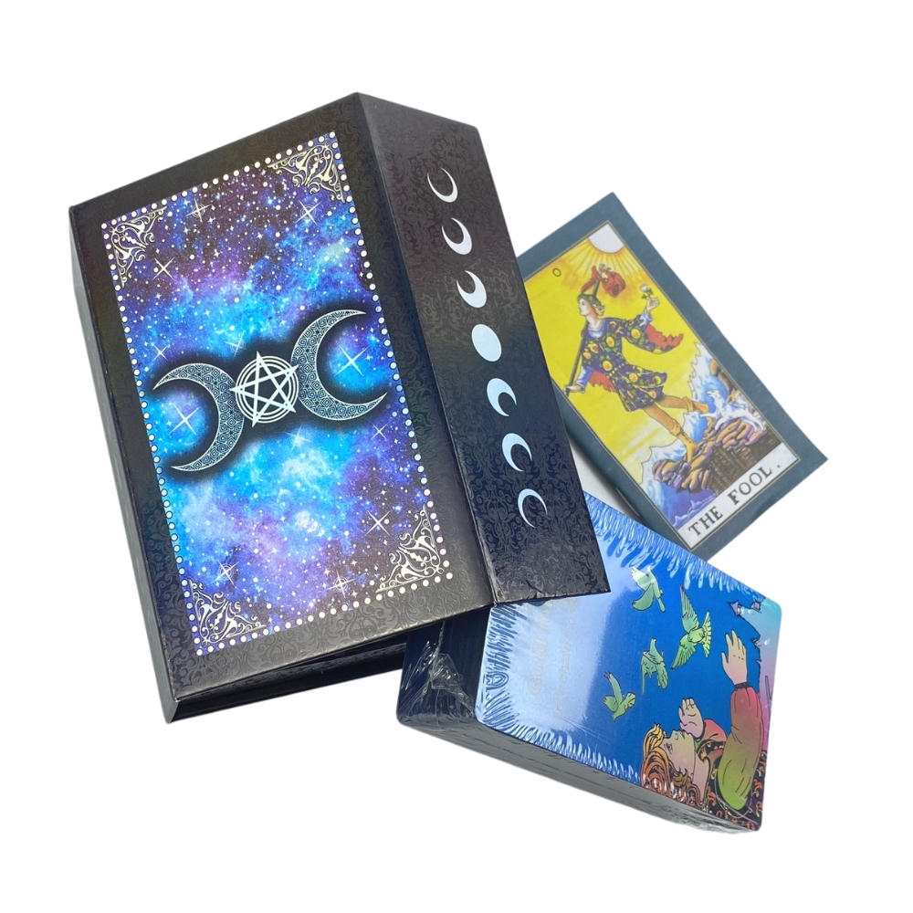 (Size Gốc)  Bộ Bài Gold Foil Tarot Hộp Gập