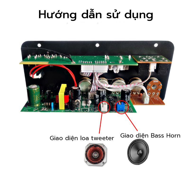 Bảng Mạch Khuếch Đại Âm Thanh Nổi 5.0 Bluetooth Kỹ Thuật Số AC 220V 12V 24V Loa Siêu Trầm Bộ Khuếch Đại Kép Cho Loa 8Inch Có Mic