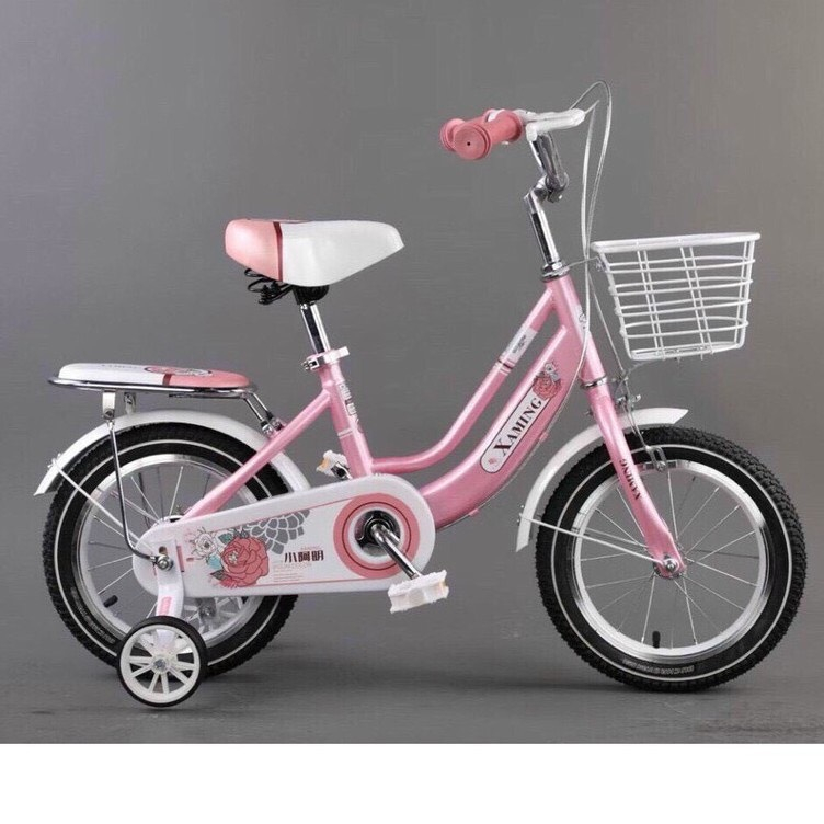FREE SHIP- Xe đạp BÉ GÁI Xaming Hồng đủ size cho bé ( Size 12-14-16-18-20)