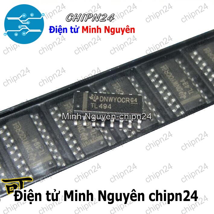 [3 con] (SOP) IC Dán TL494 SOP-16 (SMD) (TL494C TL494CDR) (IC tạo dao động) - HH004218