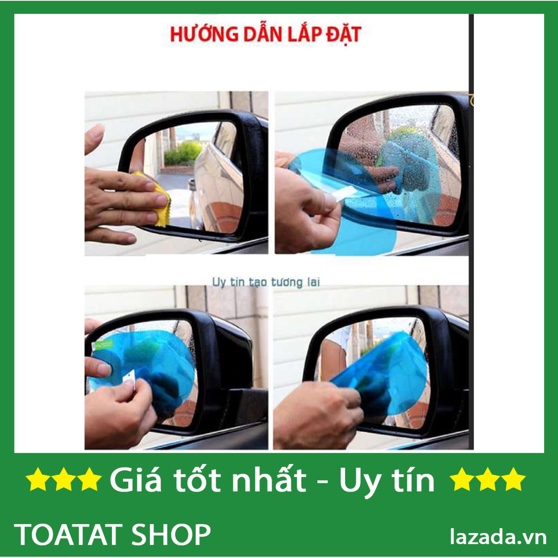 MIẾNG DÁN CHỐNG ĐỌNG NƯỚC GƯƠNG CHIẾU HẬU HÌNH OVAN (BỘ GỒM 2 MIẾNG)