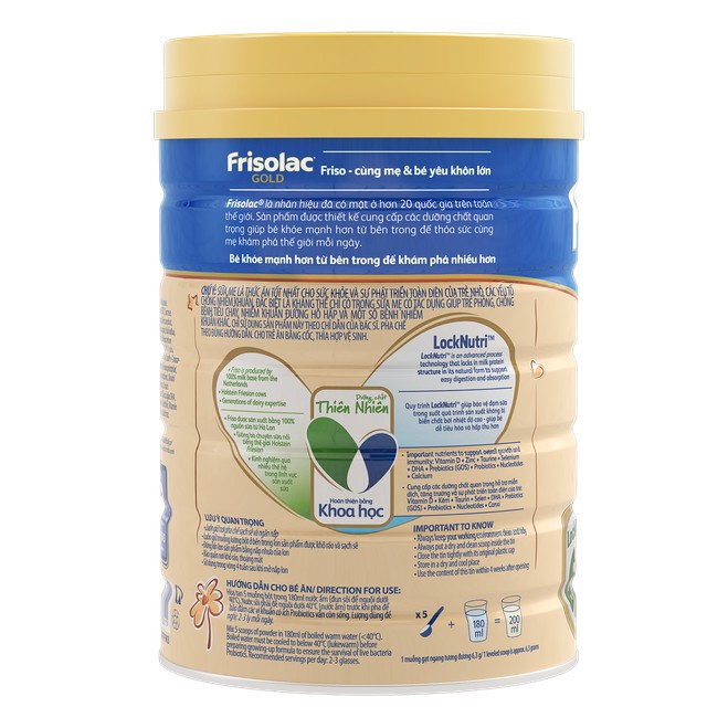 Sữa bột Frisolac Gold 3 380g (Mới) (Date T2/23)