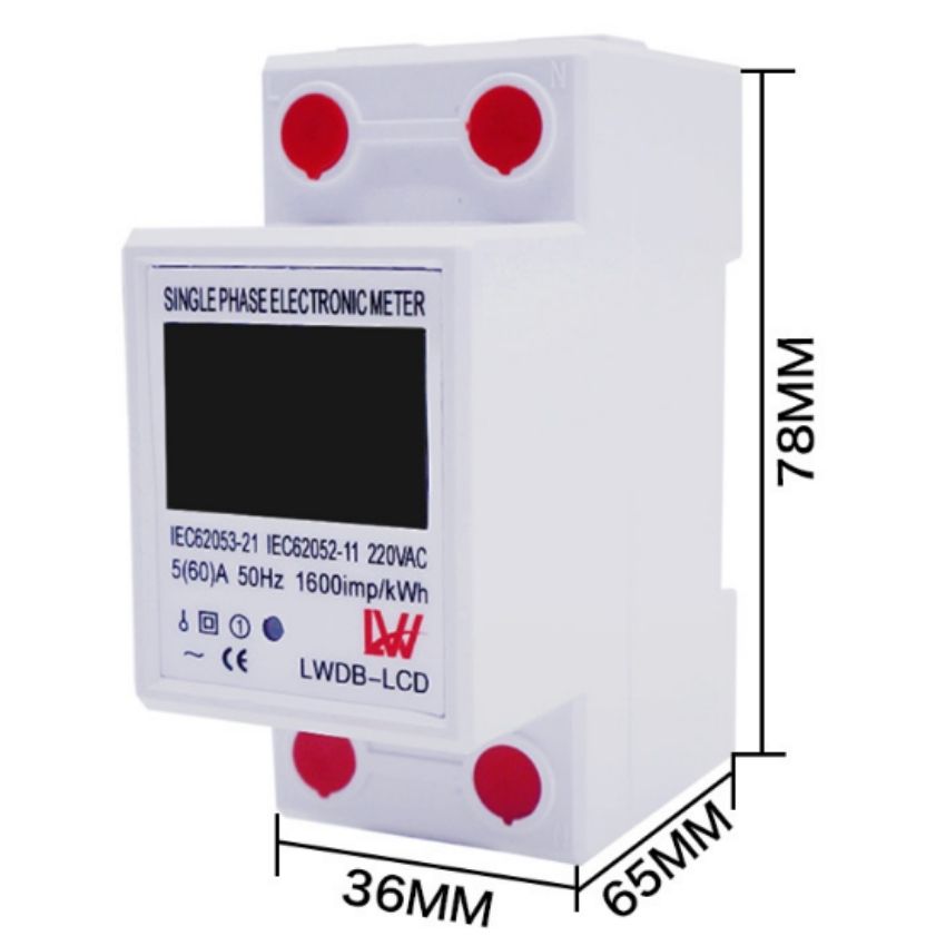 CÔNG TƠ ĐIỆN TỬ 1 PHA LW80A/220v