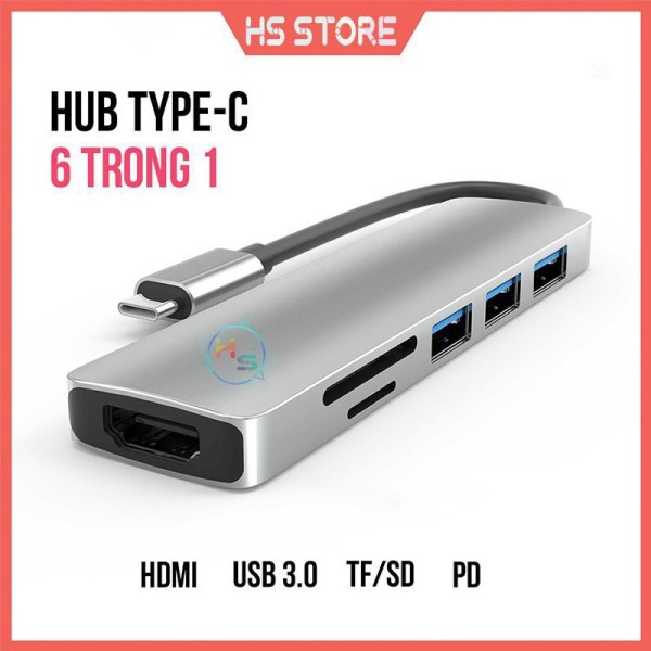 Bảng giá Hub chuyển đổi TypeC 8in1 Macbook Đa năng sang USB 3.0 OTG - HDMI - LAN - Cổng chuyển Type-C cho Điện thoại - Máy tính Phong Vũ