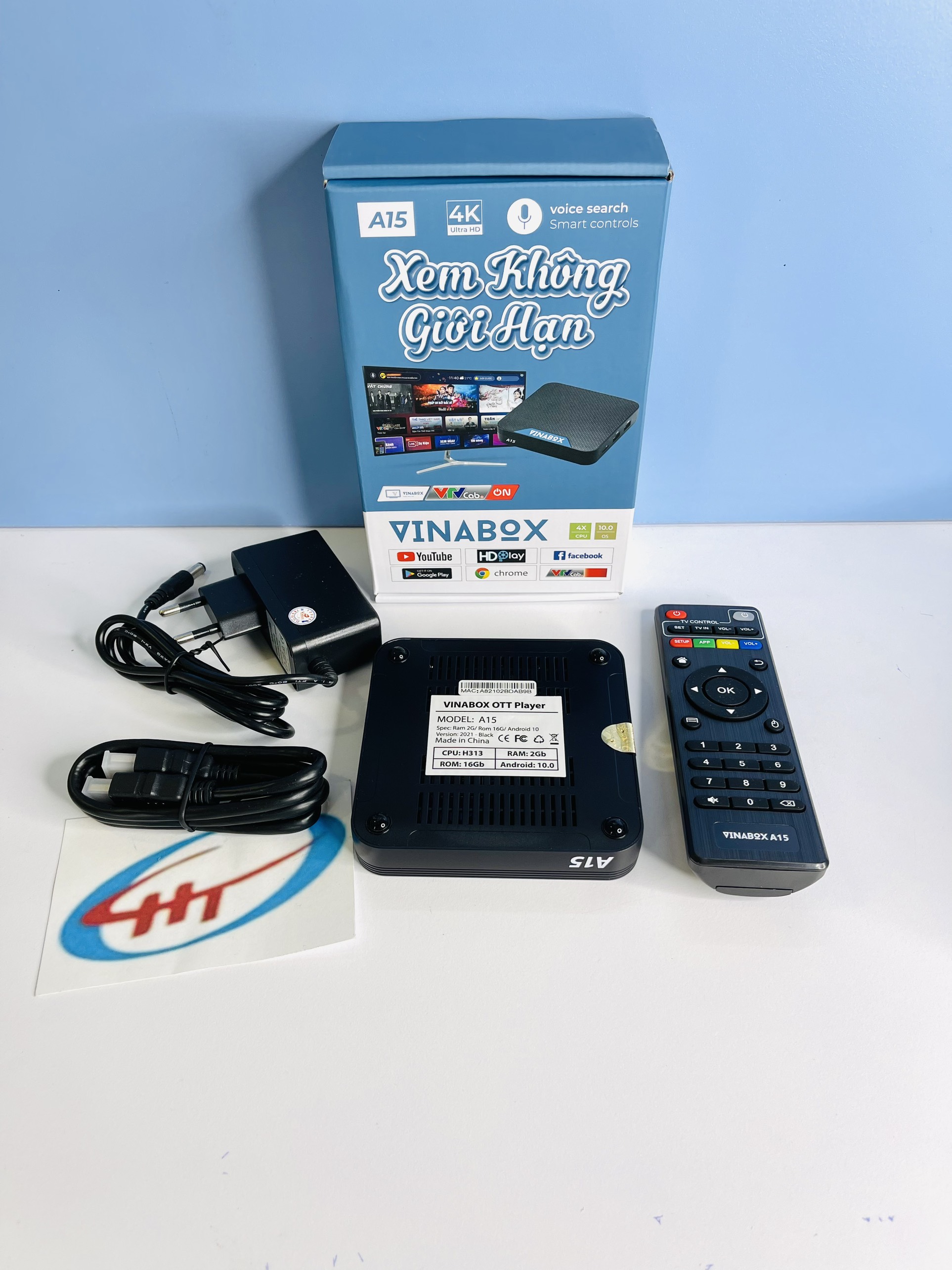 Box Vinabox A15 Đen, Android 10.0 (RAM 2GB) -SP001851