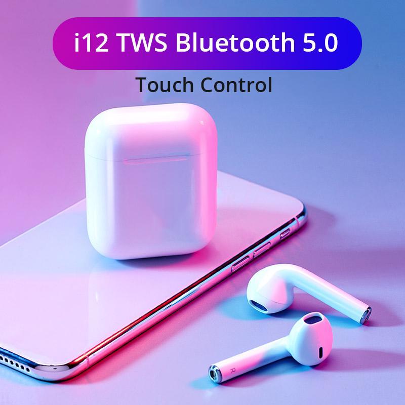 Tai nghe Bluetooth Không Dây i12s Bản Nâng Cấp Chip 5.0, Tai Nghe Không Dây DÒNG SAMSUNG-OPPO-IPHONE CHẤT LƯỢNG TỐT, Tai Nghe Bluetooth Mini