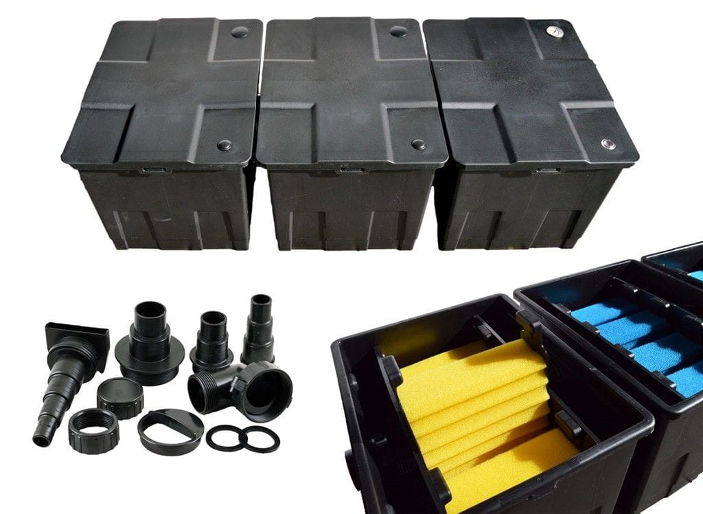 [HCM]Thùng lọc hồ cá koi 3 ngăn CBF350C