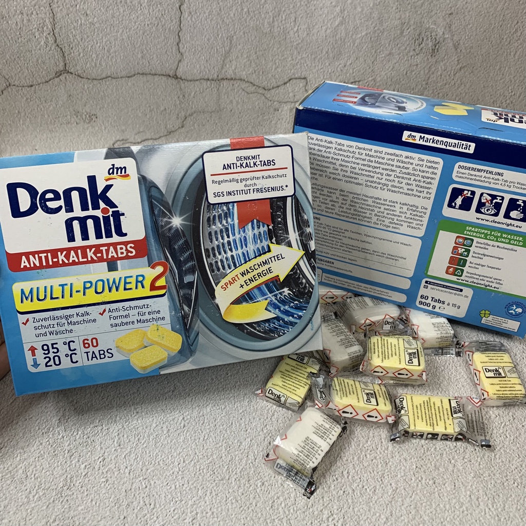 Viên tẩy lồng giặt Denkmit HÀNG CHUẨN ĐỨC