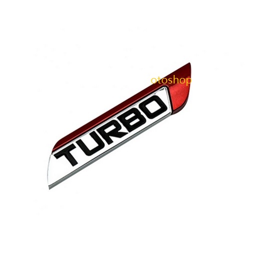 [HCM]Tem chữ TURBO trang trí xe - Model 2