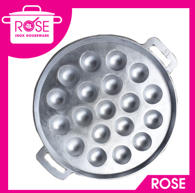 Khuôn bánh khọt gang loại lớn 12 lỗ , 19 lỗ làm bánh khọt - khuôn làm bánh khọt kèm nắp chất liệu nhôm size lớn