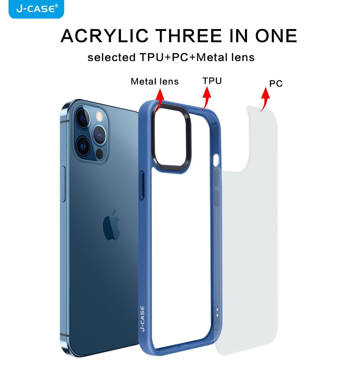 [ỐP LƯNG TRONG VIỀN MÀU] iPhone 13/ 13 Pro/ 13 Pro Max hiệu J-Case