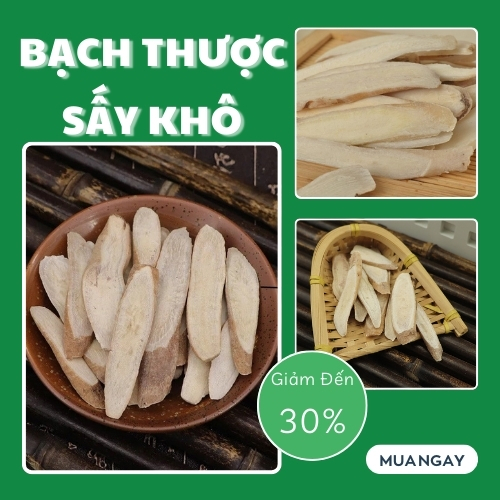 [Hàng mới về] Bạch thược sấy khô loại 1kg - Thảo Dược Tấn Phát - Hàng sạch hỗ trợ cải thiện sức khoẻ cực kỳ hiệu quả