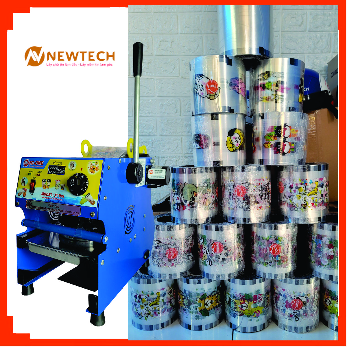 Máy ép ly bán tự động X10B1- Ép ly 400-1000ml