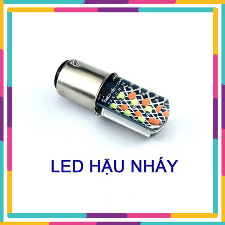 Đèn hậu nháy đổi màu siêu hot- Đèn hậu 7 màu nhấp nháy- đèn hậu xe máy