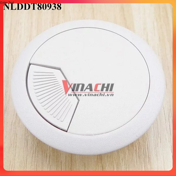Nắp luồn dây điện tròn trắng - nắp luồn dây điện tròn gia công tỉ mỉ màu sáng ghi trắng