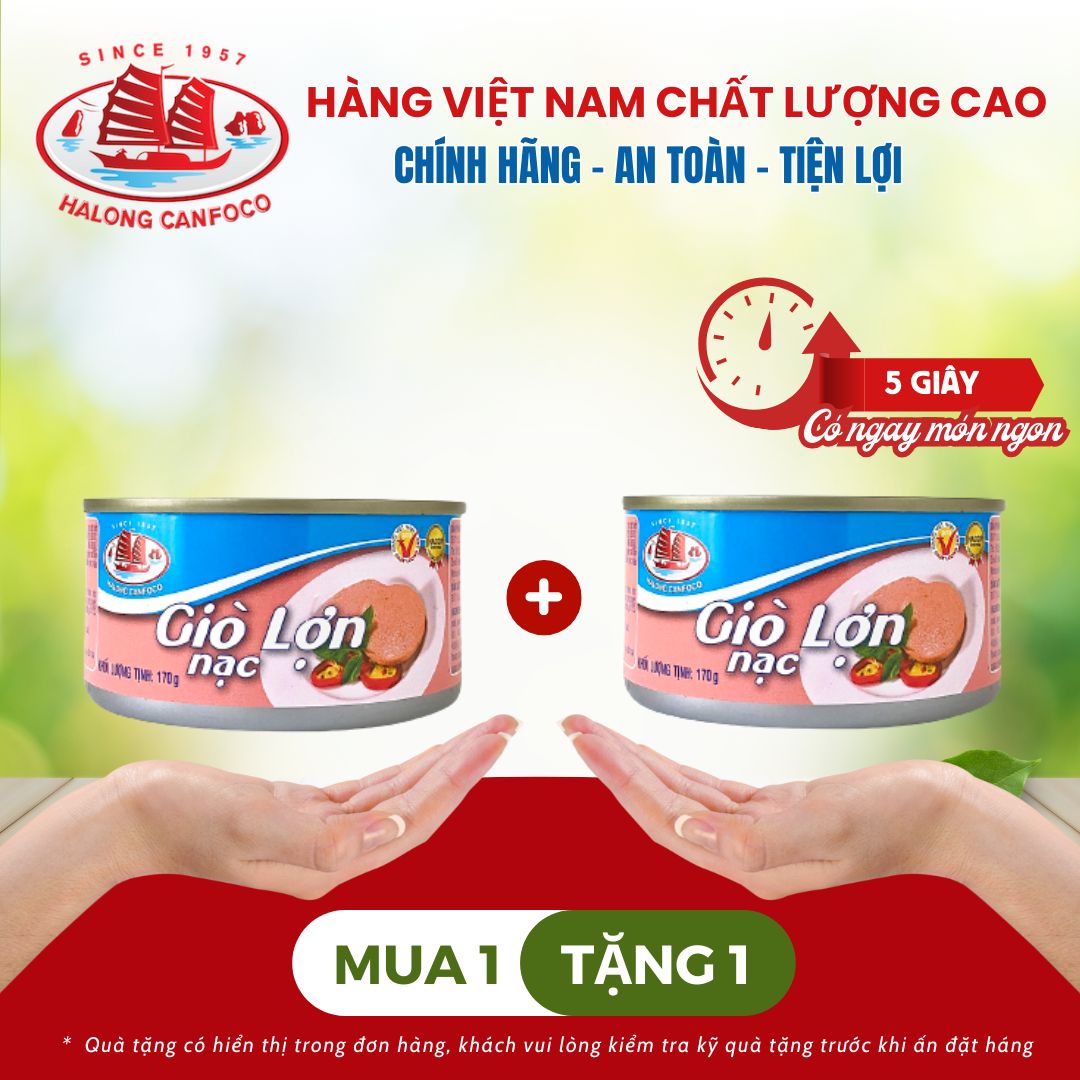 Giò heo nạc 170g - Đồ Hộp Hạ Long