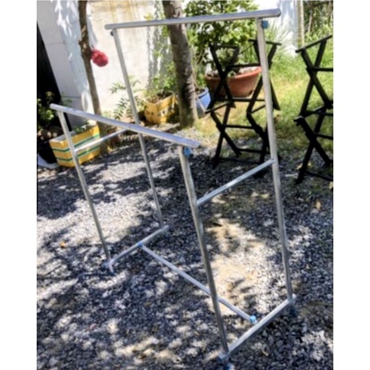 Giàn sào phơi đồ inox đôi chân vuông siêu bền