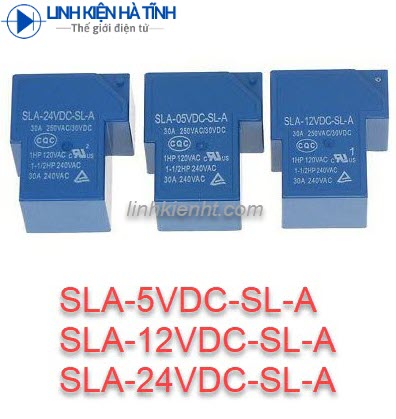 Linh kiện Songle Relay SLA- 05V 12V 24V 48VDC-SL-A 4 chân /5 chân 30A