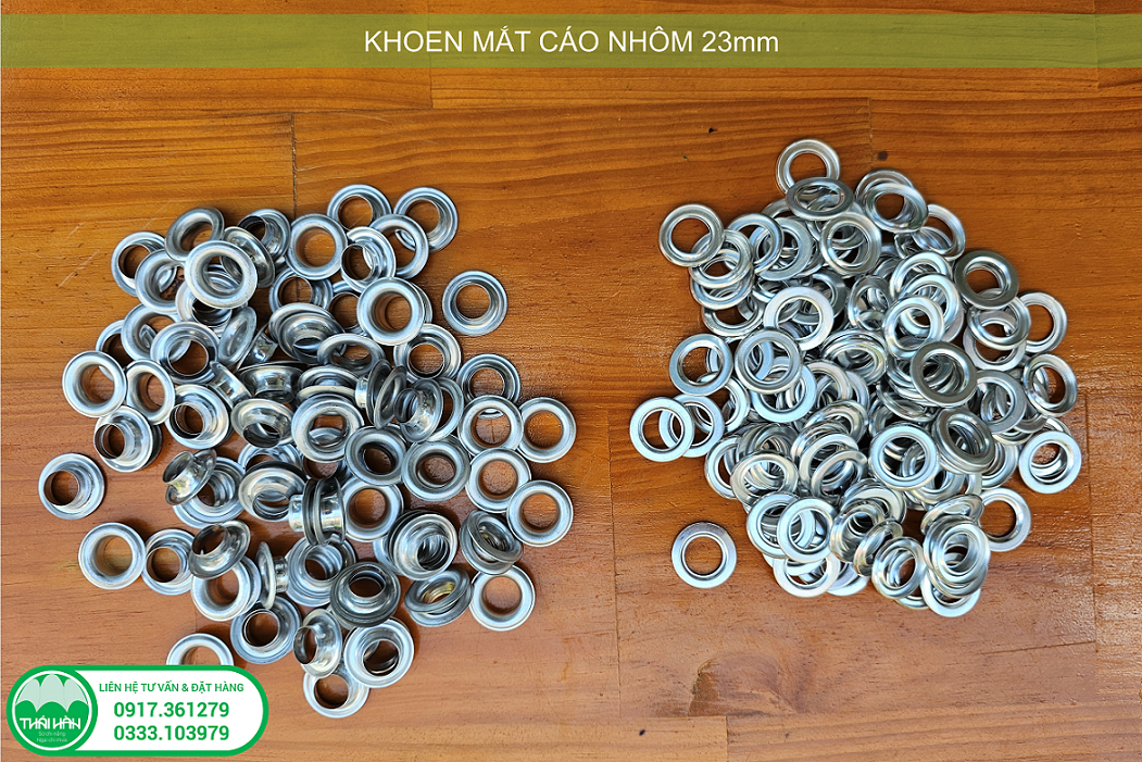 25 cặp Khoen mắt cáo nhôm 23mm