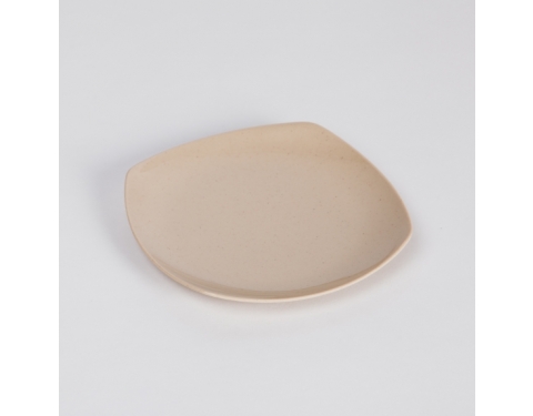 Dĩa Nhựa Vuông Melamine Màu Đen/Nâu