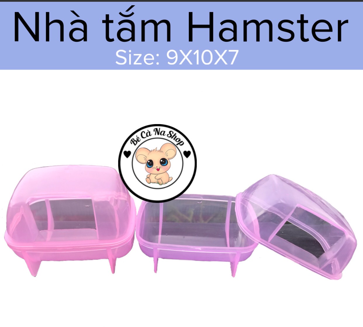 Nhà tắm size nhỏ cho hamster ( bé cà na)