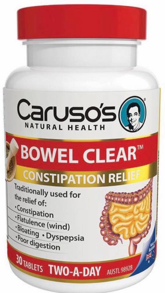 Carusos Natural Health Quick Cleanse Bowel Clear Clear 60 viên