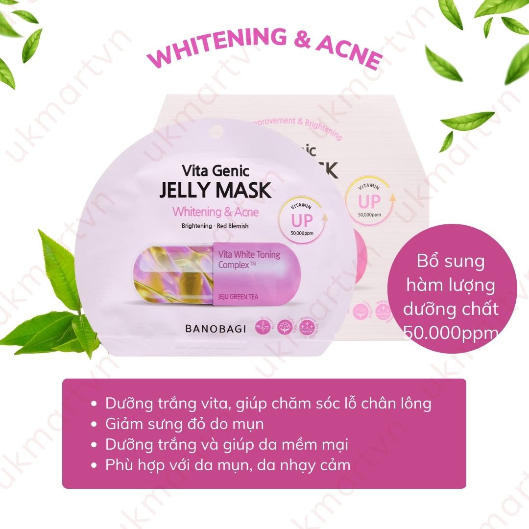 Combo 10 mặt nạ banobagi vita genic jelly mask hàn quốc 30ml