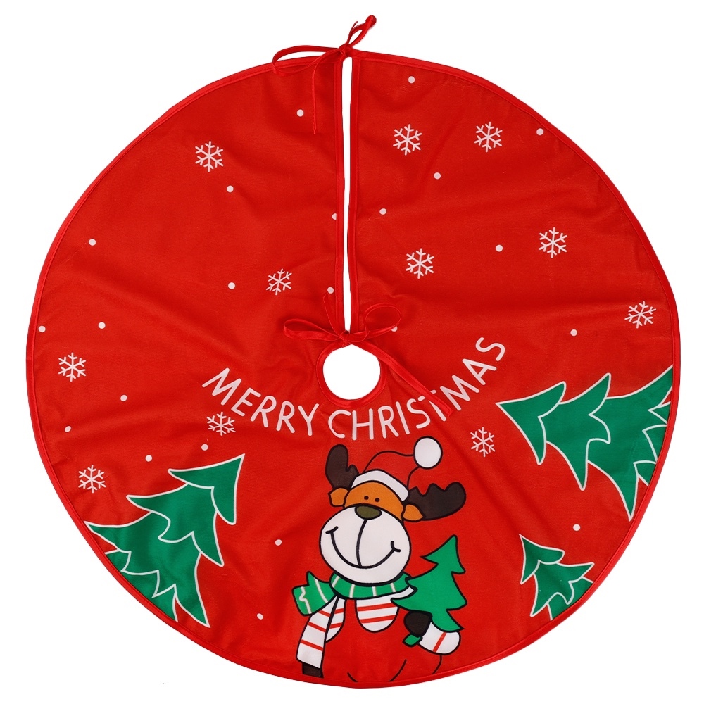 90cm ChristmasTree Skirt Xmas Tree Carpet Merry Christmas Tree Decorations Ornament New Year Home Decor