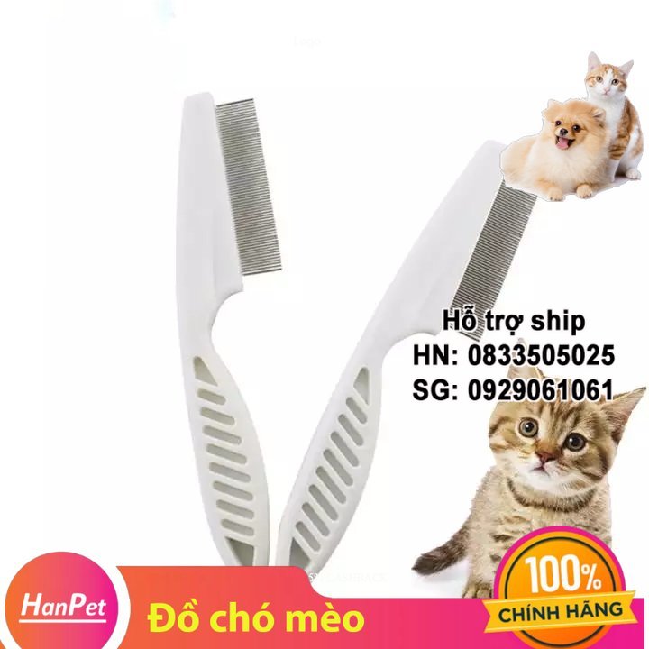 Hanpet - Lược chải ve rận cỡ lớn cho chó mèo - Lược chải lông cho chó mèo