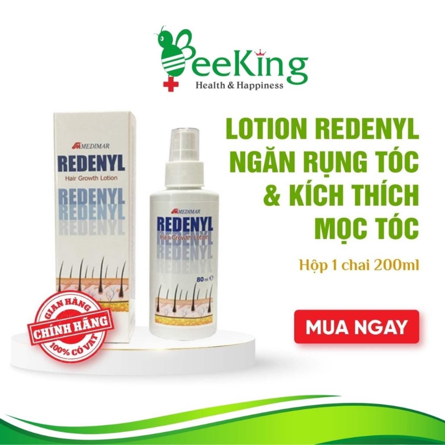 Lotion chống rụng tóc redenyl anti hair loss lotion 80ml