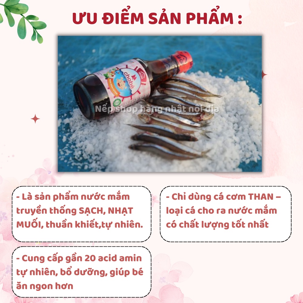Nước Mắm Cá Cơm Lê Gia Cho Bé Ăn Dặm