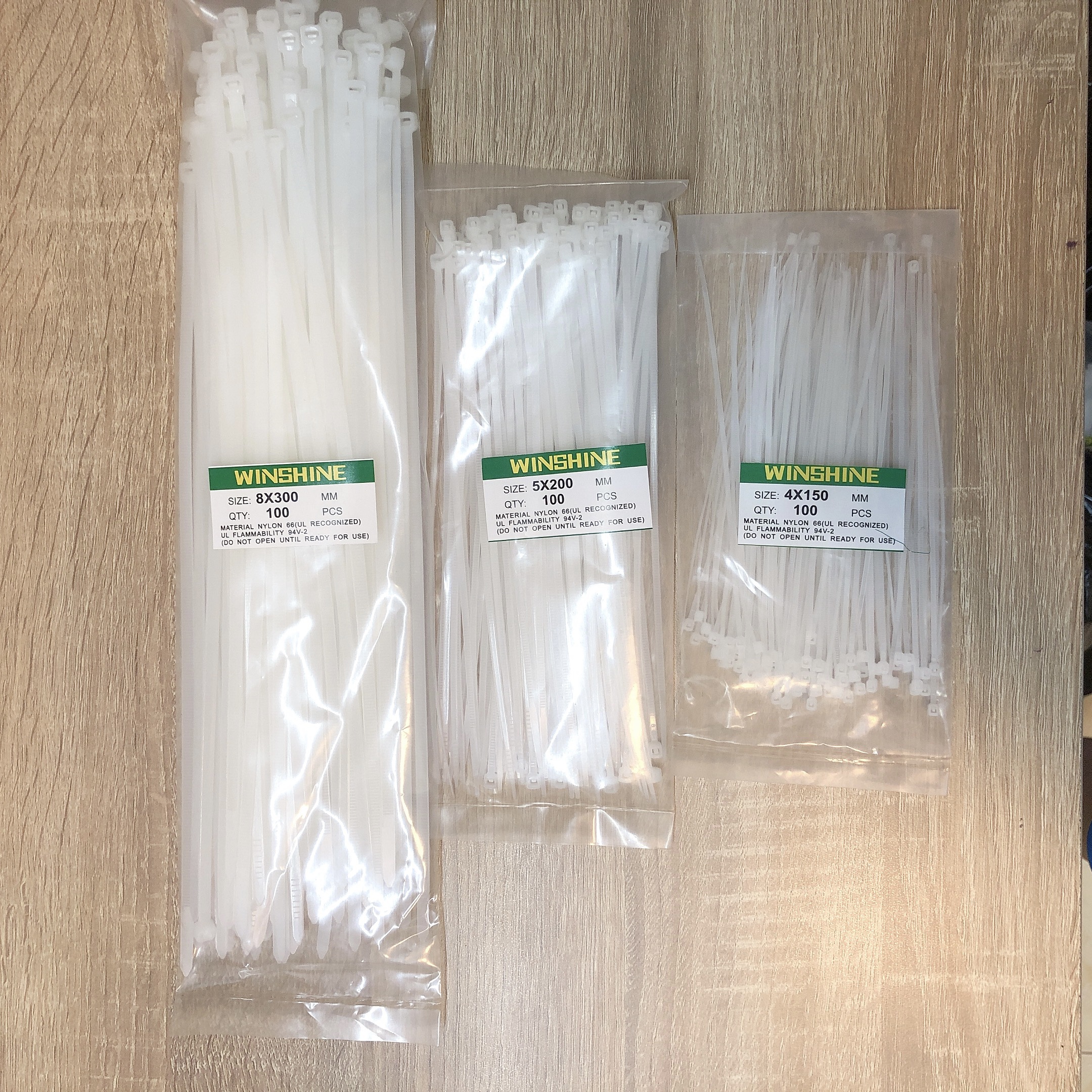 [HCM]Dây rút nhựa trắng bịch nhiều Size