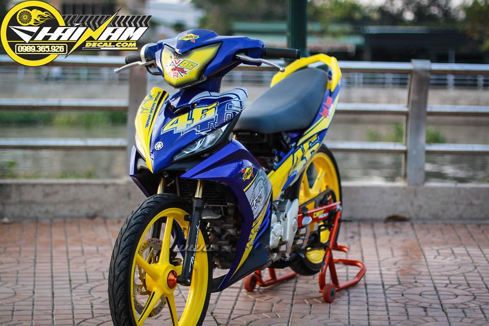 Tem Trùm Exciter 135 Xanh Vàng