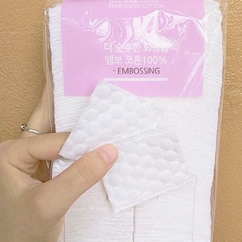 Bông tẩy trang cao cấp Hàn Quốc Embossing (200 miếng)