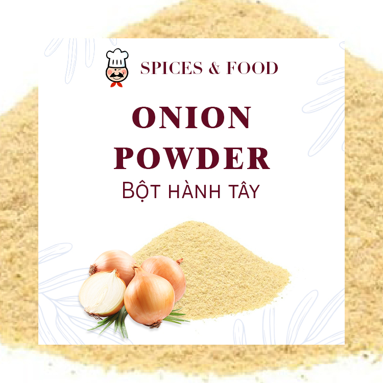 [Hũ 120ml] Onion powder - Bột hành tây ướp thịt thơm ngon siêu sạch