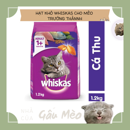 Hạt cho mèo Whiskas 1,2kg