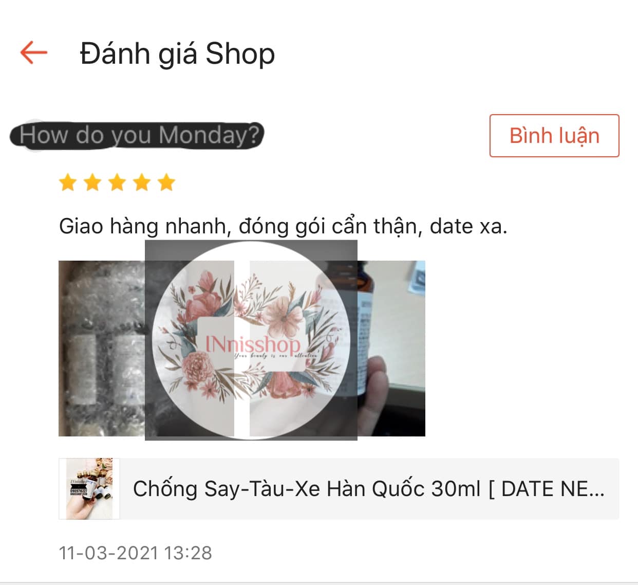 Combo 10 chai Say xe hàn quốc Dongsung 30ml - date mới