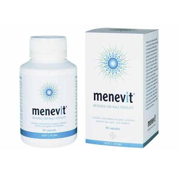 Viên uống Menevit tăng cường chất lượng tinh trùng cho nam giới, 90 viên cao cấp
