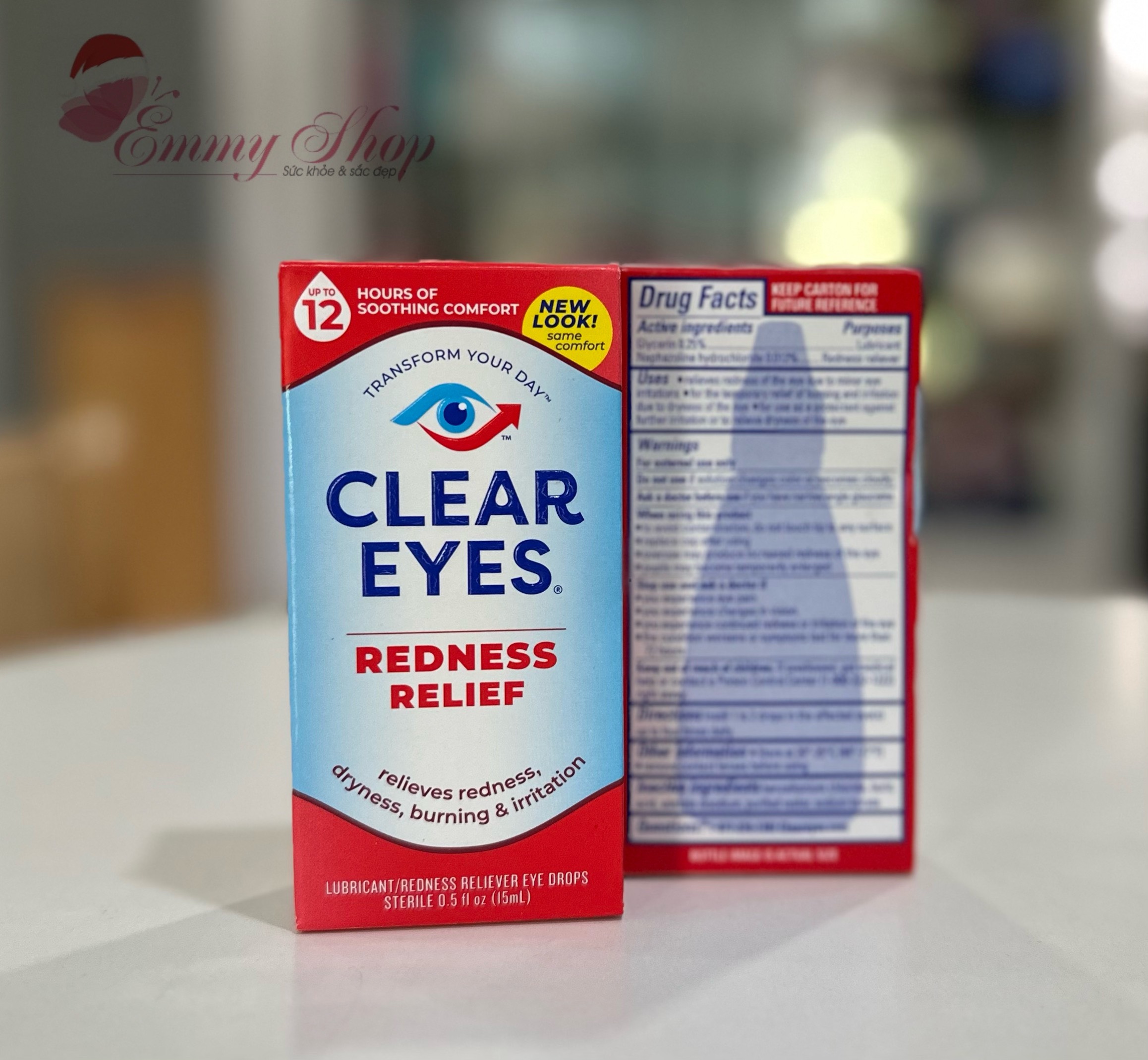 Chai nhỏ mắt Clear Eyes Redness Relief 15ml