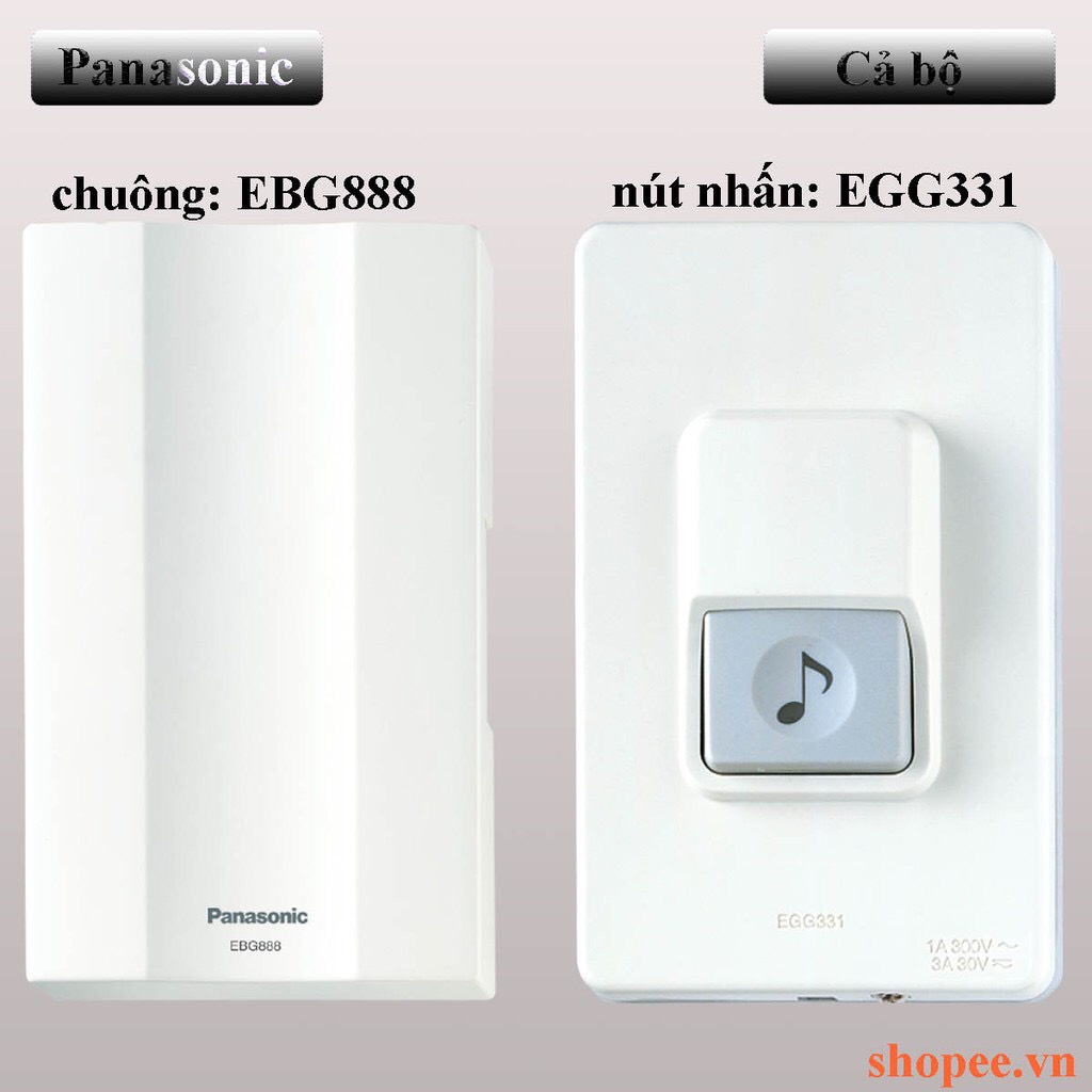 Chuông điện, chuông cửa Panasonic (EGG331 + EBG888)