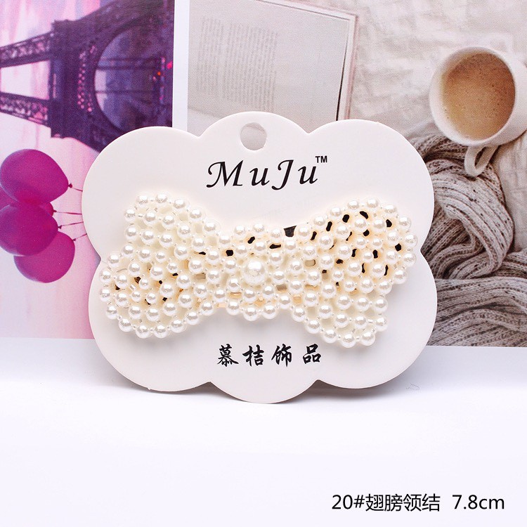 [HCM]Kẹp Tóc Đính Ngọc Trai Nhân Tạo Sành Điệu