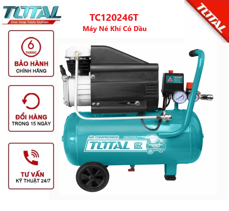 Máy nén khí dung tích 24 lít Total TC12024