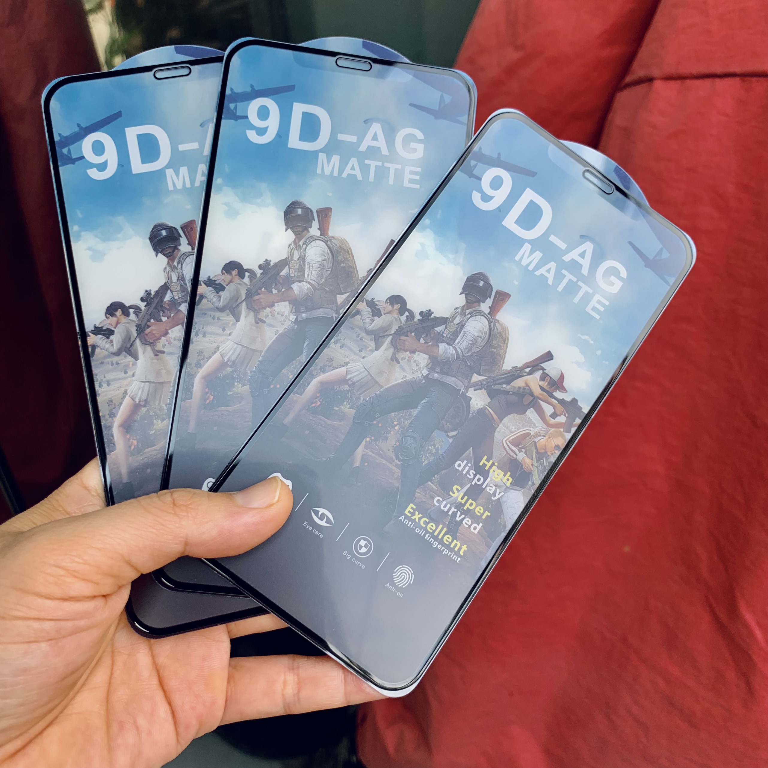 Miếng dán kính cường lực nhám full màn hình phù hợp chơi game cho iPhone các dòng 11 12 13 Pro Max