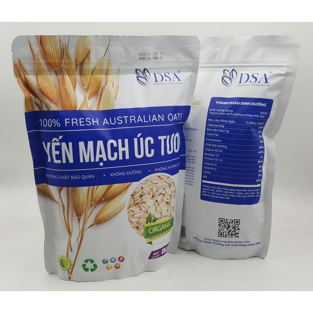 2KG YẾN MẠCH ÚC TƯƠI HÀNG CHUẨN